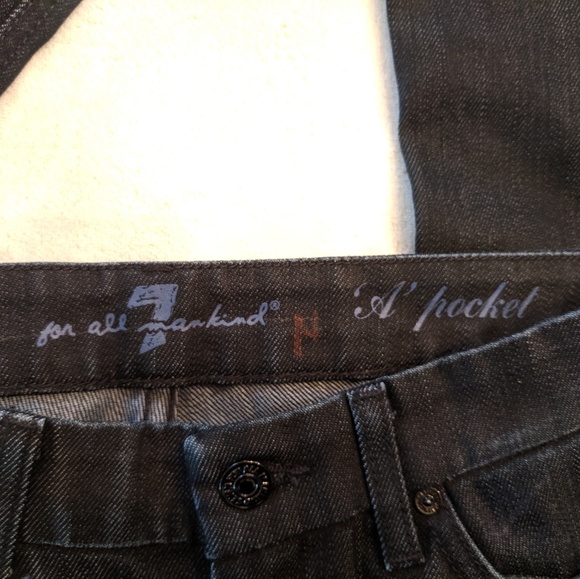 7ForAllMankind Dark Wash A Pocket Bootcut Jeans 26 - Picture 6 of 8